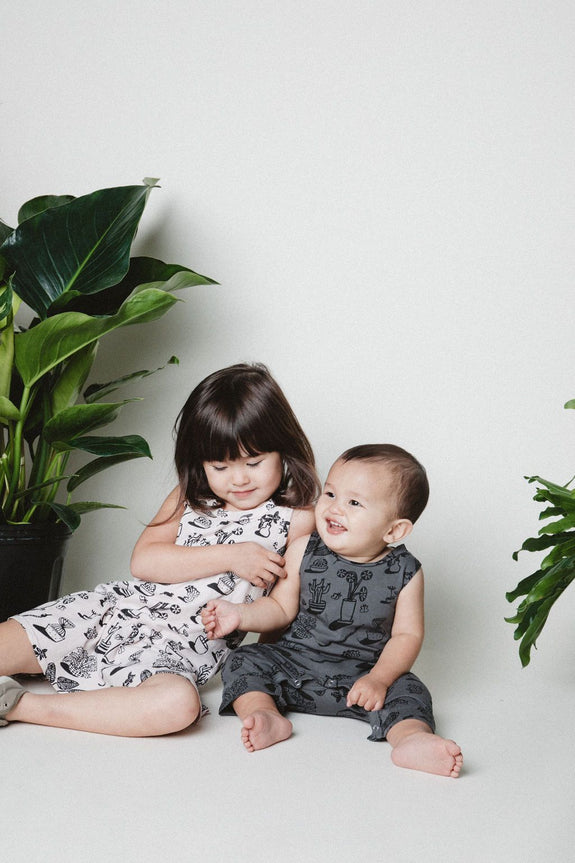 Kira Plants Tank Ruffle Dress Pink