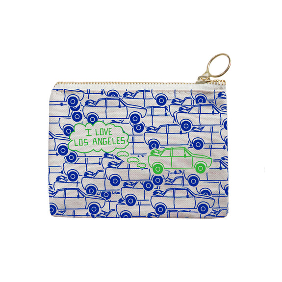 Los Angeles Coin Purse - Blue/Green