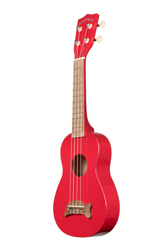 Makala Dolphin Soprano Ukulele - Candy Apple Red