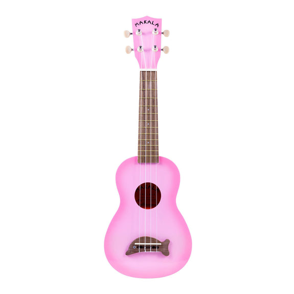 Makala Dolphin Soprano Ukulele - Pink Burst