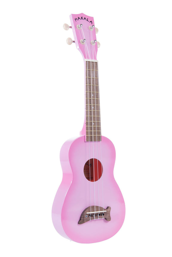 Makala Dolphin Soprano Ukulele - Pink Burst
