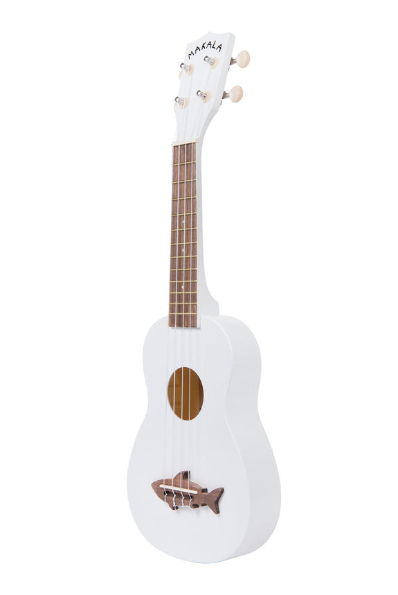Makala Shark Soprano Ukulele - White
