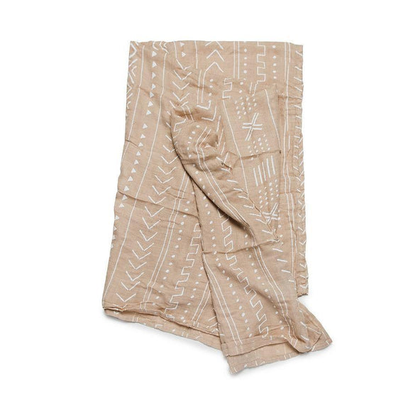 Mudcloth Swaddle Pink