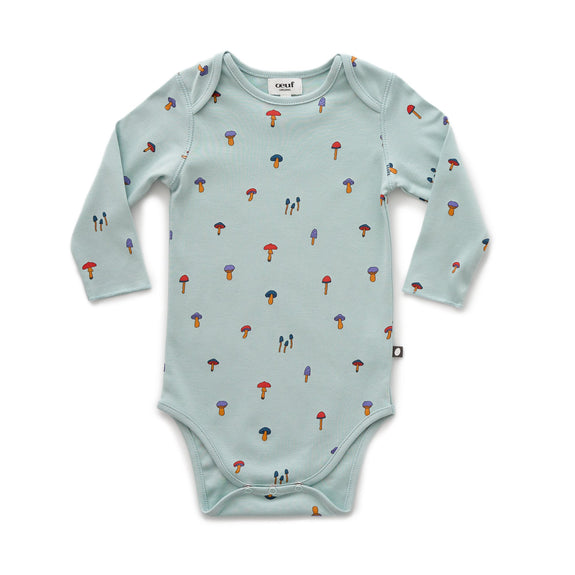 LS Tee Onesie - Mushroom