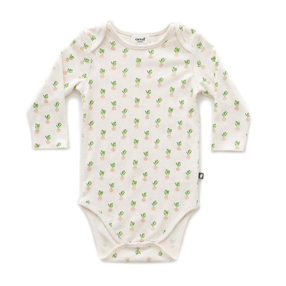 LS Tee Onesie - Turnip