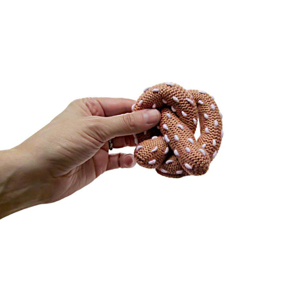 Pretzel Crochet Rattle