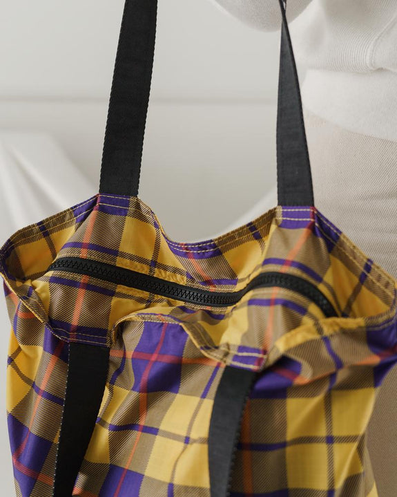 Ripstop Tote Yellow Tartan