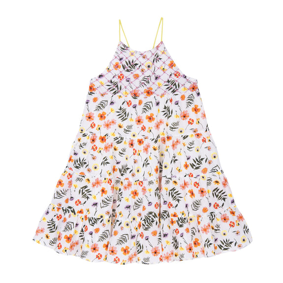 Lara Tiered Dress - Pressed Flowers