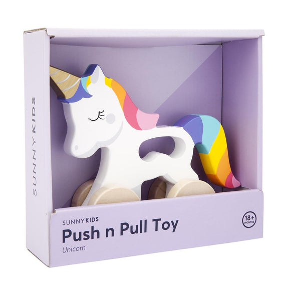 Sunnylife Push N Pull Toy Unicorn