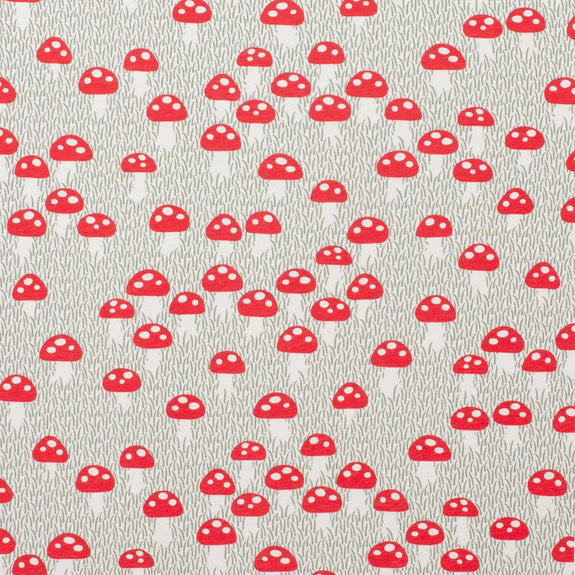 Long Sleeve Snap Suit - Mushrooms Sage