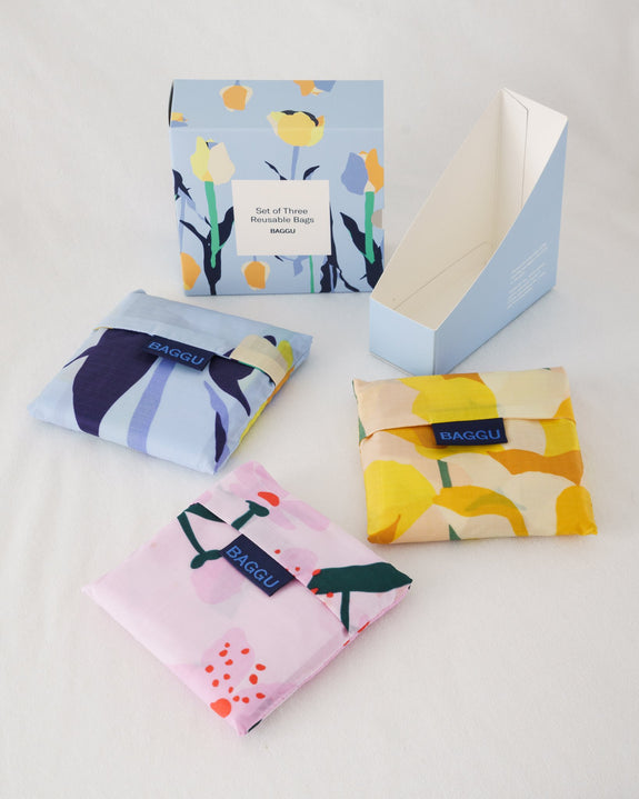 Standard Baggu Set of 3 Spring Flowers