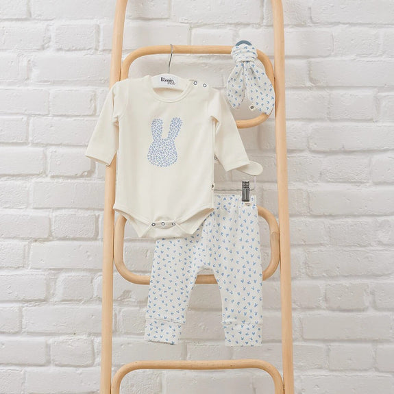 Skylar Bunny Bodysuit Blue