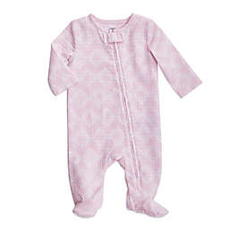Ziggy Geo LS Zipper Onesie - Pink