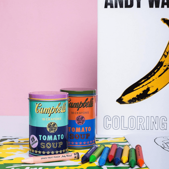 Andy Warhol Soup Can Crayons