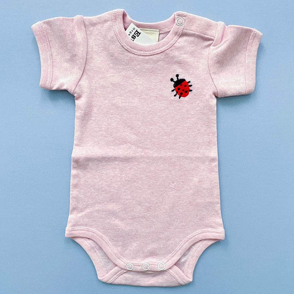 Ladybug Bodysuit - Pink