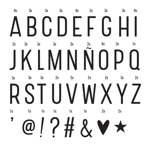 Lightbox Letter Set Basic