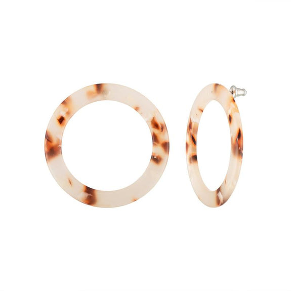 Isla Hoops in Blush Tortoise