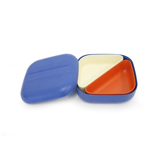 Go Square Bento Lunch Box Royal Blue