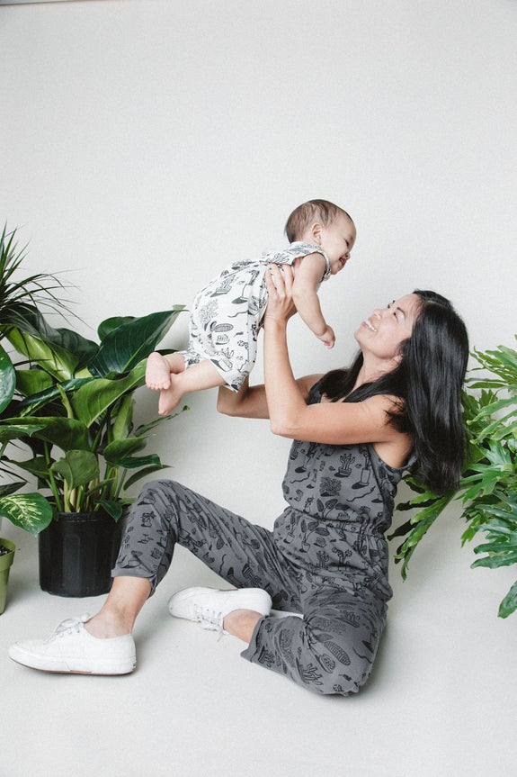 Kira Plants Tank Romper Natural