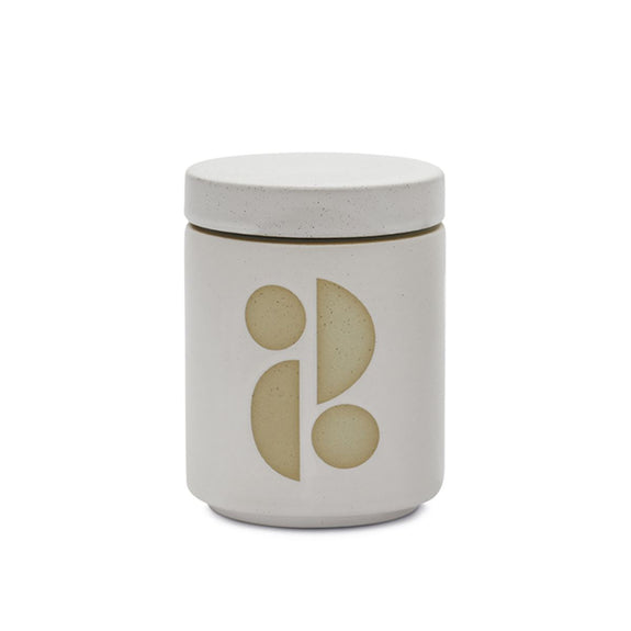 Form White Glazed Ceramic Candle - Tobacco Flower