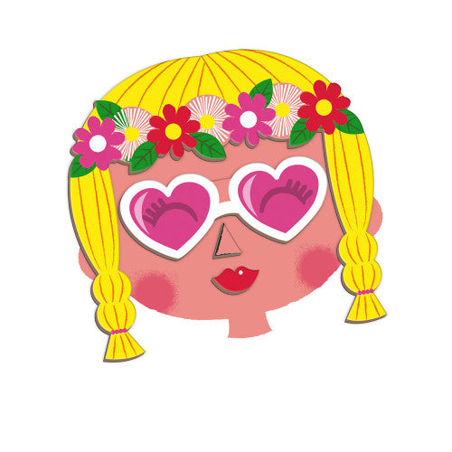 Magnetibook Girl's Crazy Faces
