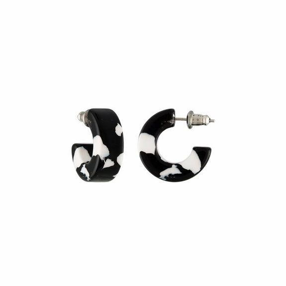 Muse Hoops in Noir
