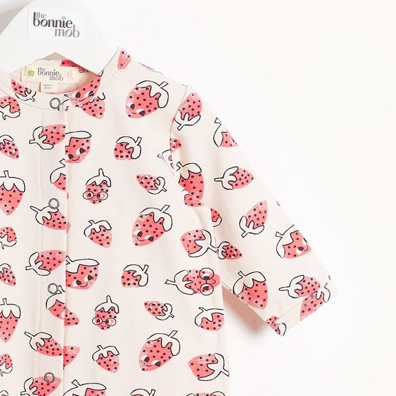 Starr Sleepsuit - Strawberry