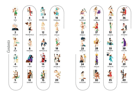 Greek Gods & Heroes: 40 Inspiring Icons by Sylvie Baussier (Author)