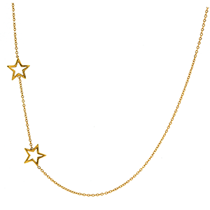 Two Star Necklace