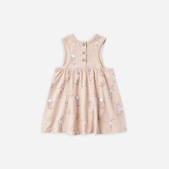 Rylee Flamingos Layla Dress Blush