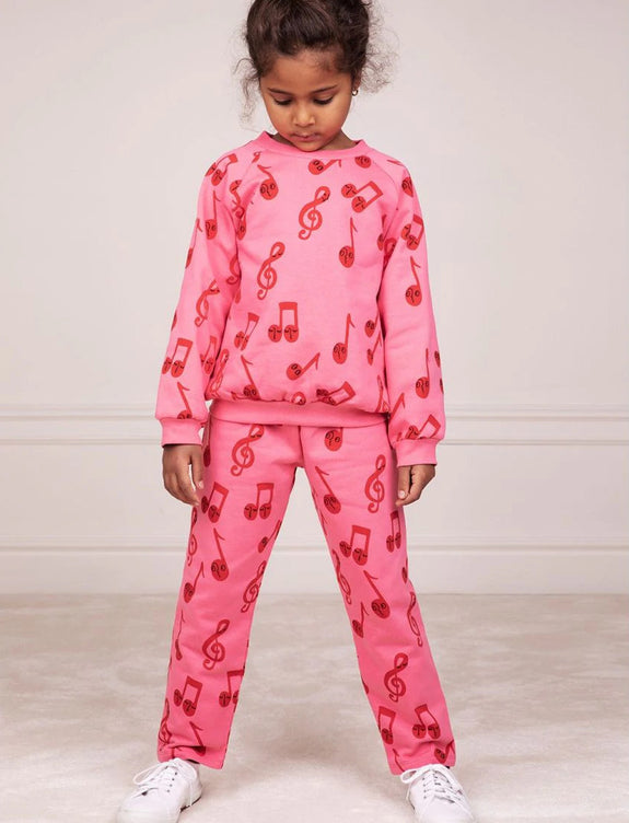 Notes Sweatpants (Pink)
