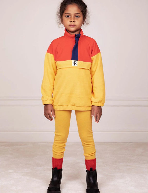 Panel Fleece Zip Pullover