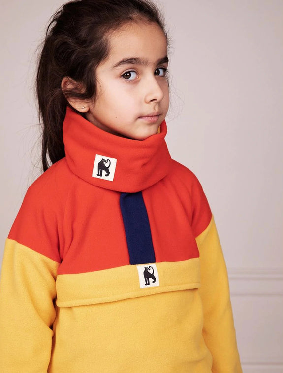 Panel Fleece Zip Pullover