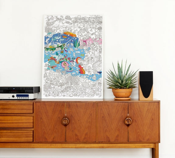 Giant Coloring Poster - Ocean