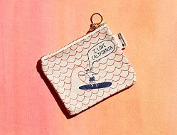 California Coin Purse - Red/Blue