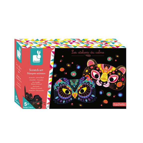 Scratch Art Animal Masks
