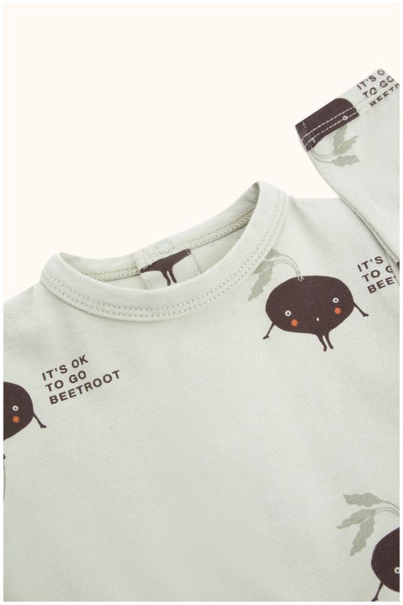Shy Beetroot LS One-Piece Pistacho/Plum