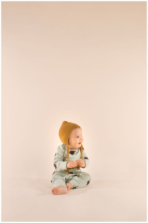 Shy Beetroot LS One-Piece Pistacho/Plum