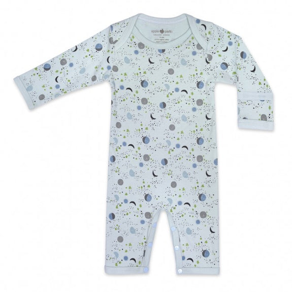 Moon Star Printed Romper Mint
