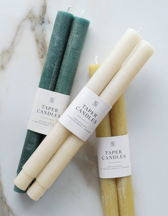 Taper Candle Pair, Neutral