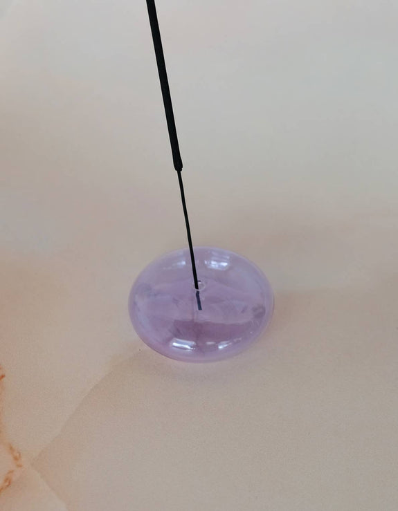 Glass Bubble Incense Holder