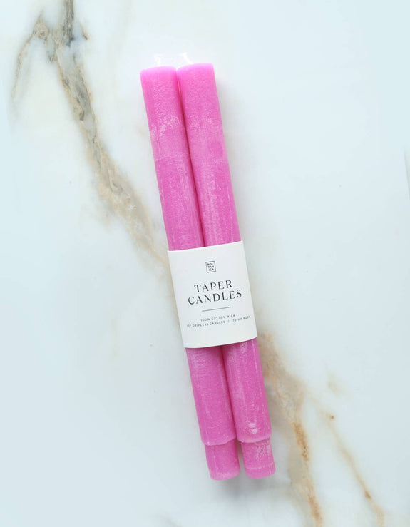 Taper Candle Pair, Wild Orchid