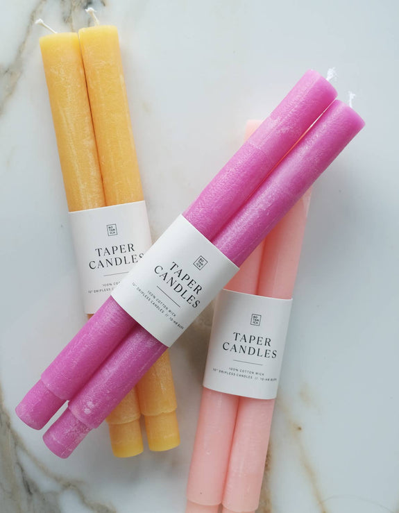 Taper Candle Pair, Wild Orchid