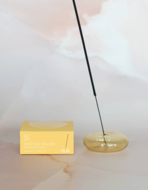 Glass Bubble Incense Holder