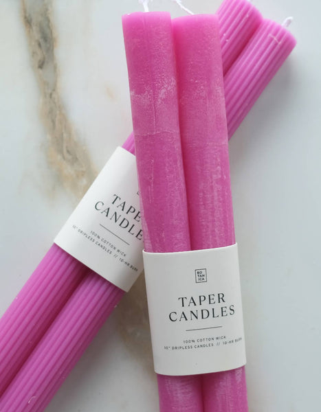 Taper Candle Pair, Wild Orchid