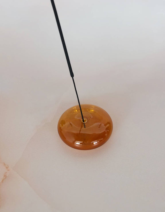Glass Bubble Incense Holder