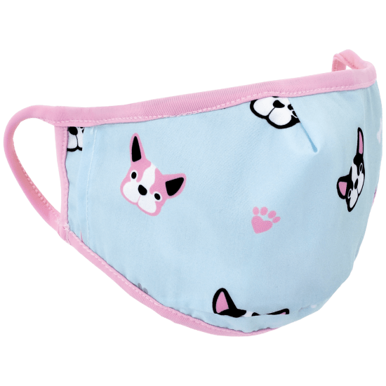 Reversible Face Mask - Frenchie - 6-12Y