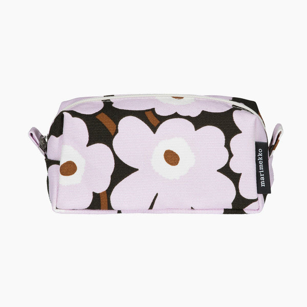 Tiise Unikko Cosmetic Bag DarkGreen/Pink/Brown