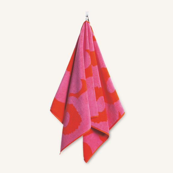 Unikko Hand Towel - Red/Pink