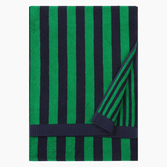 Kaksi Raitaa Bath Towel Blue/Green